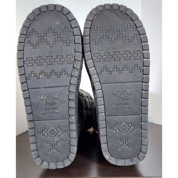 MukLuks Cozy Womens Comfort Boots Size 8w Pull on Winter Boots Knit Tops - Picture 5 of 5